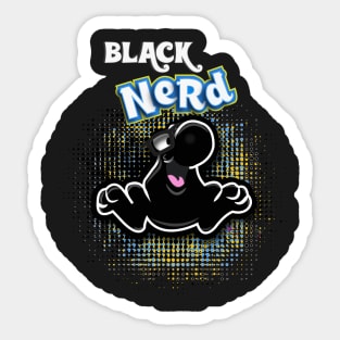 Black Nerd Sticker